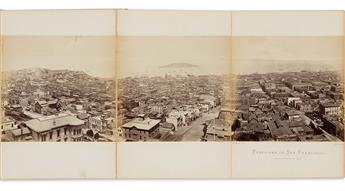 EADWEARD MUYBRIDGE (1830-1904) Panorama of San Francisco from California St. Hill. 1877.